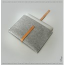 FUSION felt leather sleeve for 13" Macbook Air